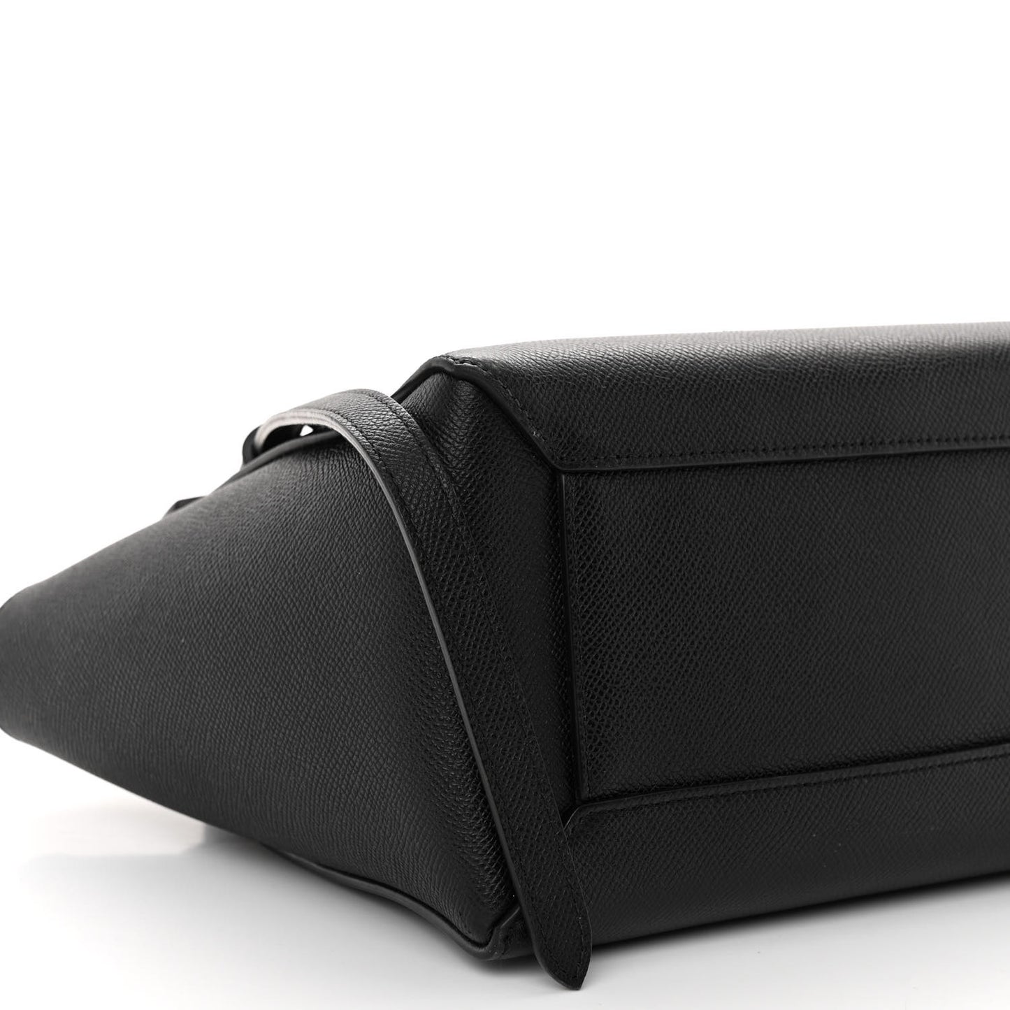 Grained Calfskin Micro Belt Bag Black