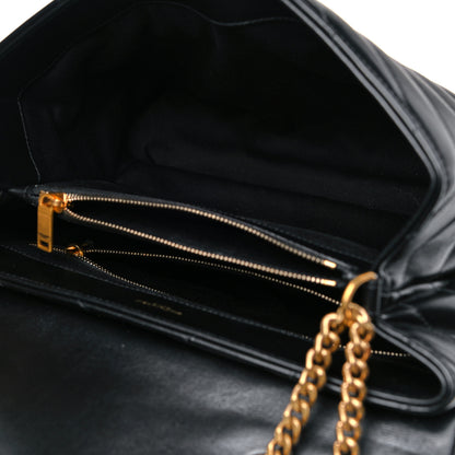 Saint Laurent Calfskin Y Quilted Monogram Medium Loulou Chain Satchel Black 7 of 15