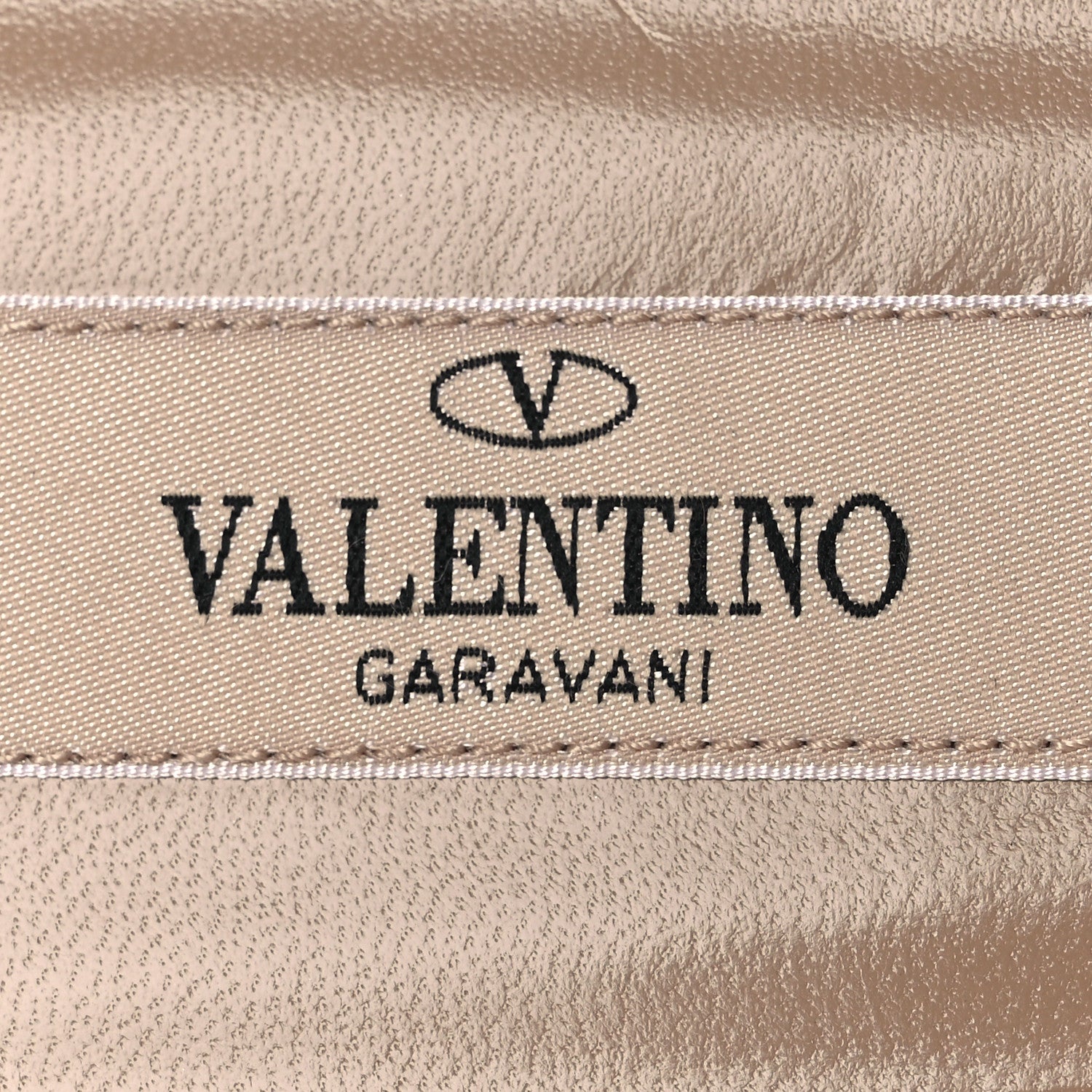 Valentino Garavani Calfskin Rockstud Caged Flat Slide Sandals 37.5 Poudre 9 of 14