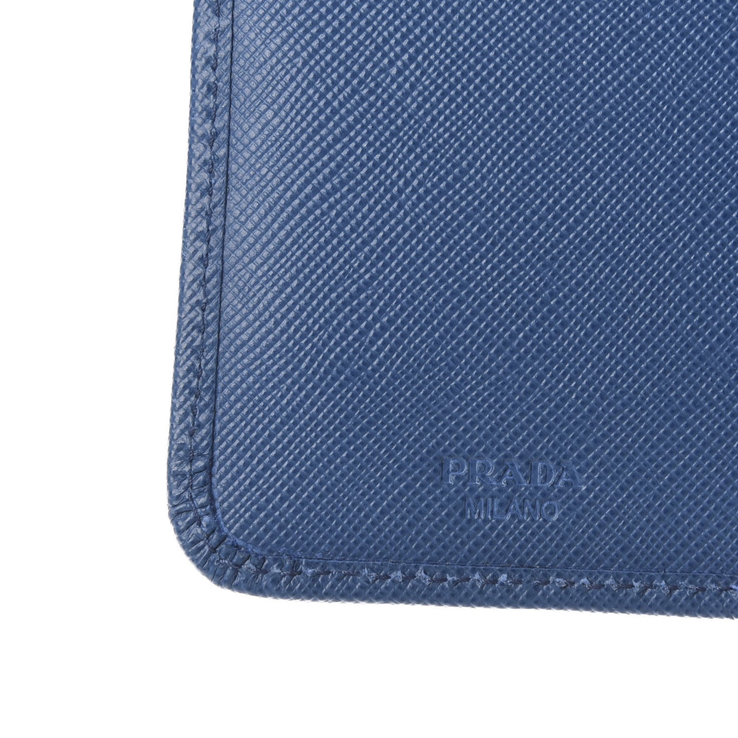 Saffiano Compact Triangle Wallet Cobalto