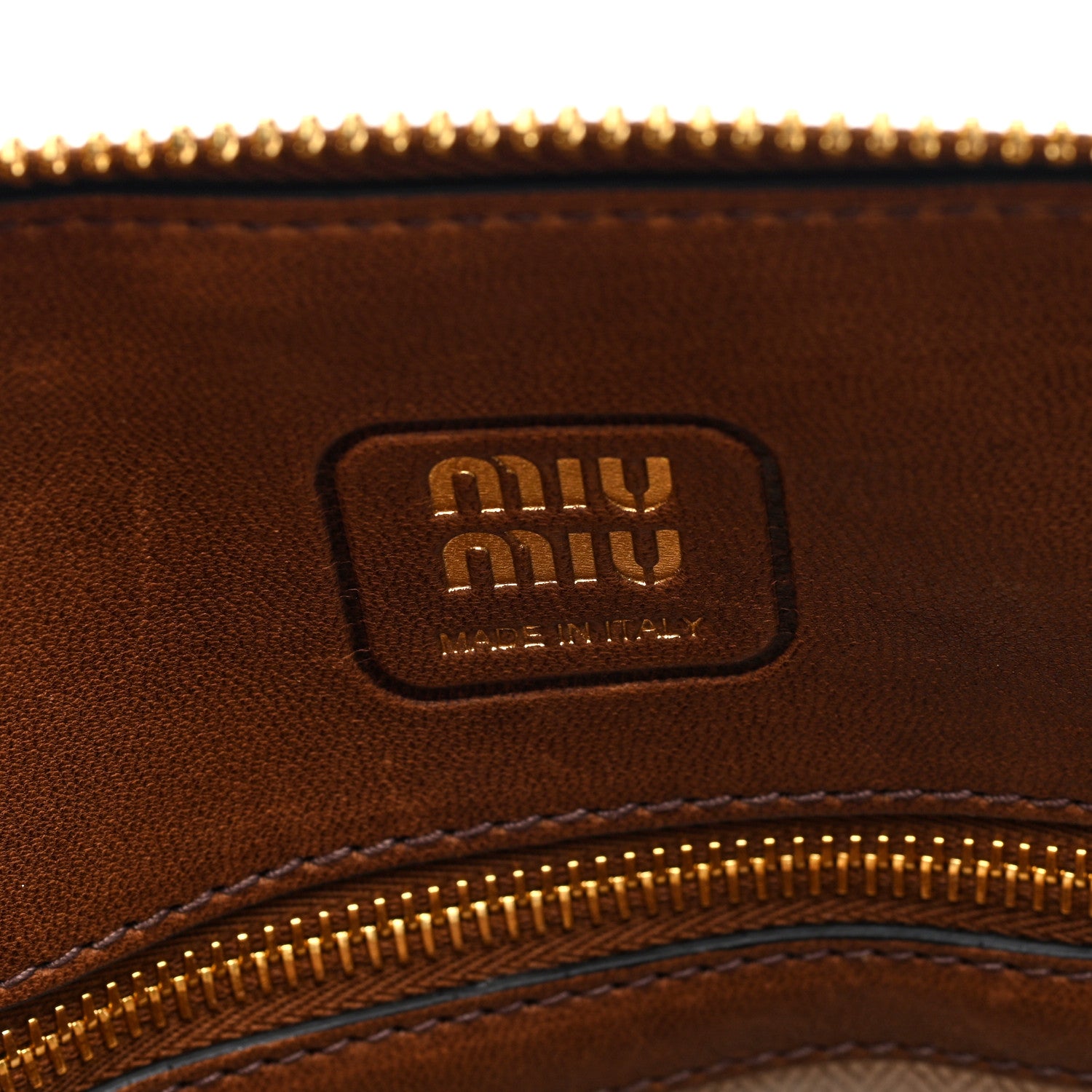 Miu Miu Nappa Aviator Small Aventure Bag Rovere 6 of 9