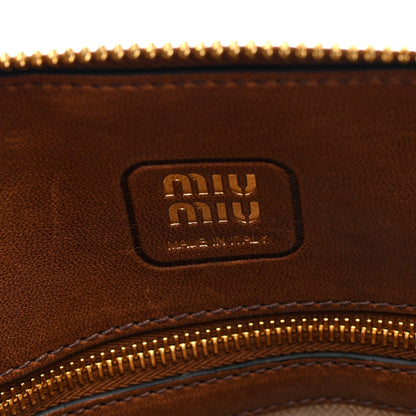 Miu Miu Nappa Aviator Small Aventure Bag Rovere 6 of 9