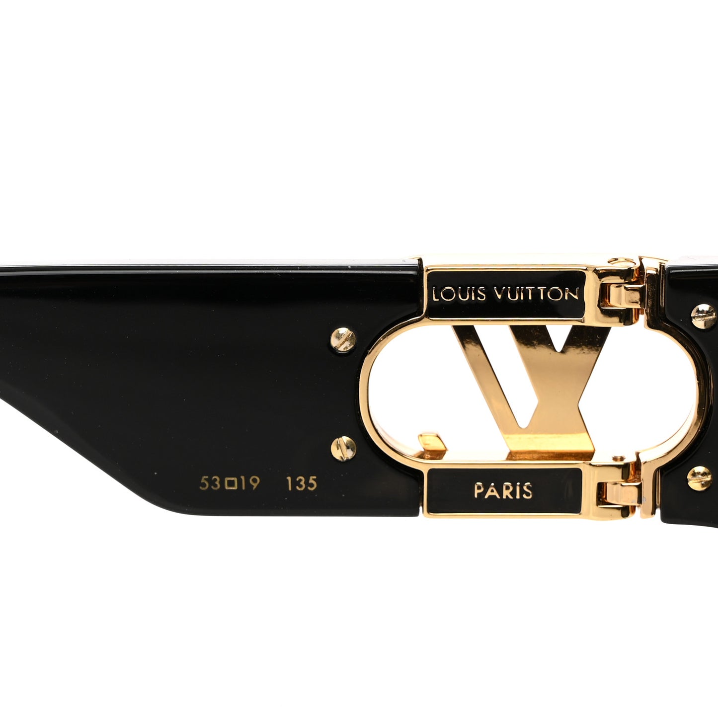 Acetate LV Link Square Sunglasses Z1478E Black