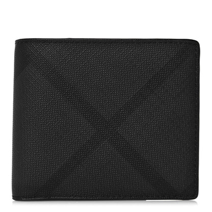 Burberry London Check Bi-Fold Wallet Charcoal 1 of 7