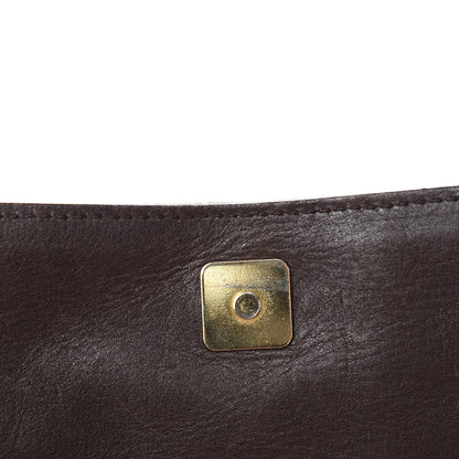Gucci Monogram Studded Large Horsebit Clutch Dark Brown 12 of 12