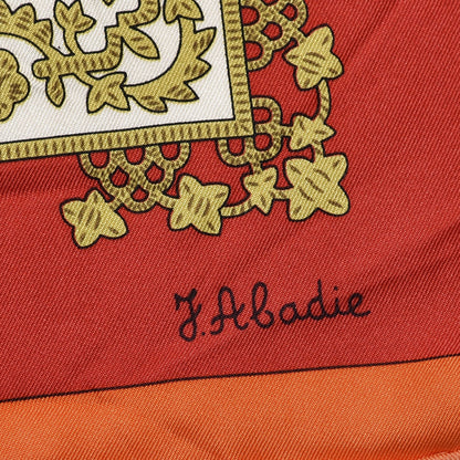 Hermes Silk Brins D'Or Scarf 90 4 of 5