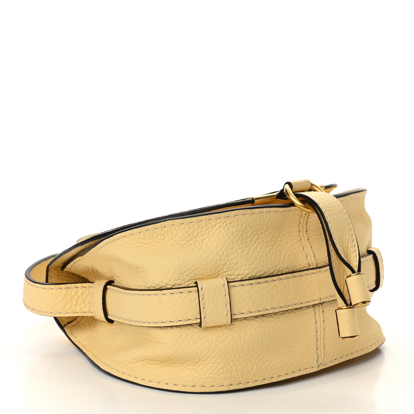 Calfskin Mini Marcie Round Crossbody Bag Sunlight