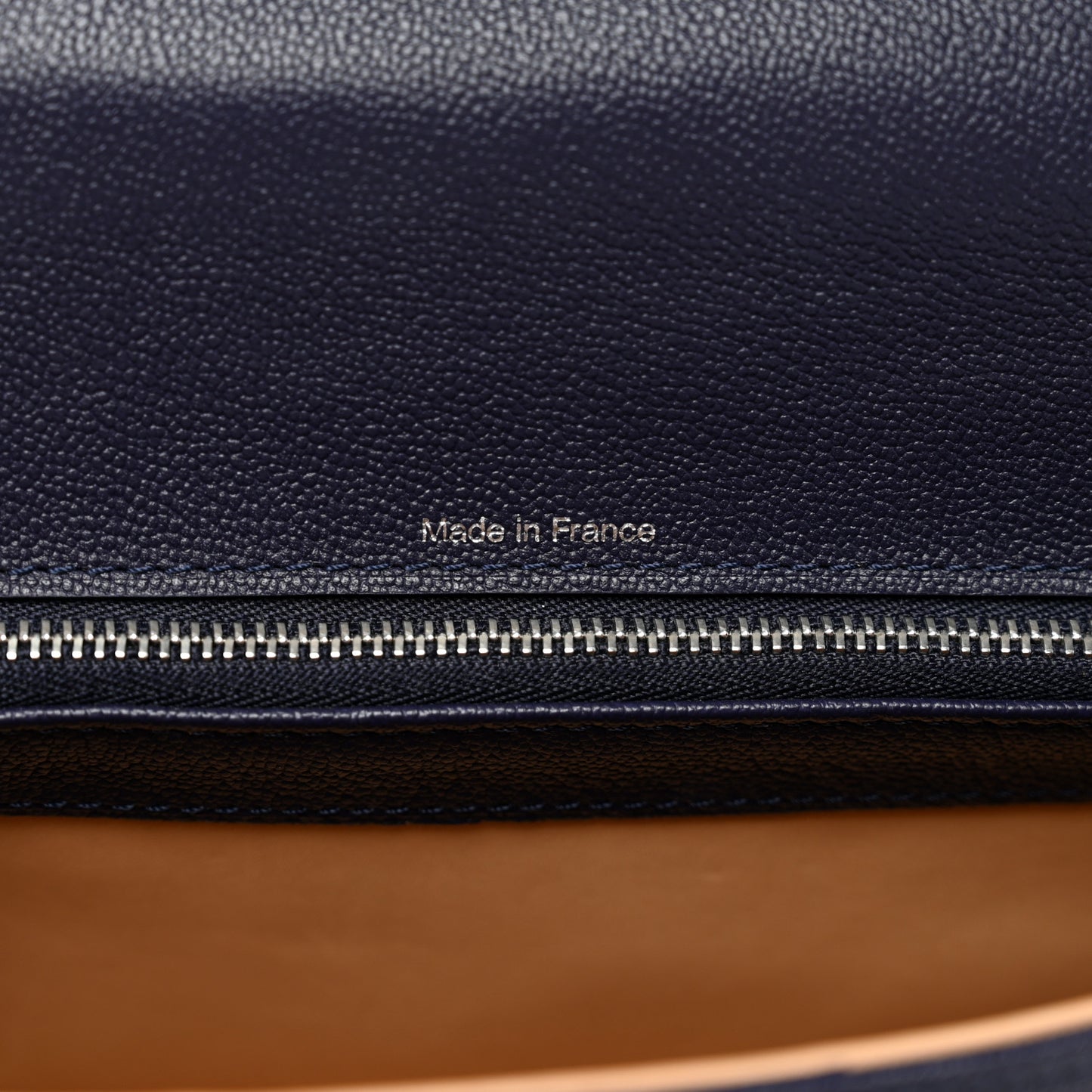 Calfskin Mini Brillant East West Satchel Navy