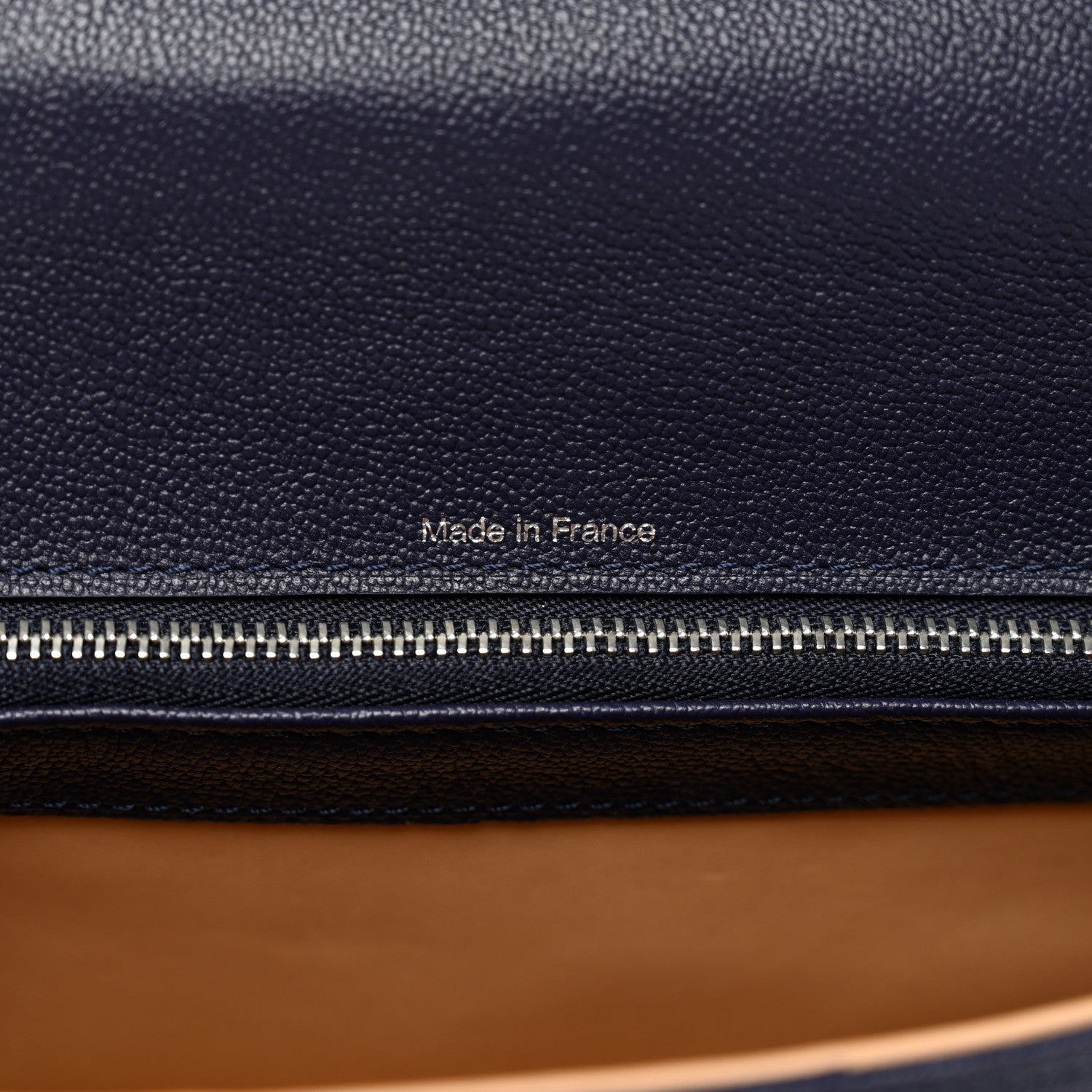Delvaux Calfskin Mini Brillant East West Satchel Navy 8 of 11