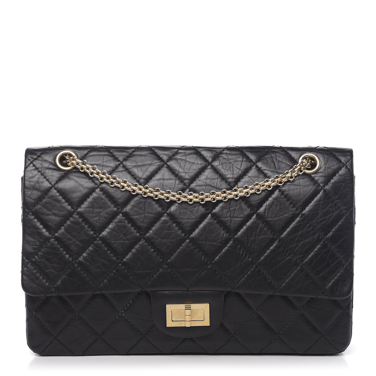 Chanel Aged Calfskin Quilted 2.55 Reissue 227 Flap Black 1 of 13