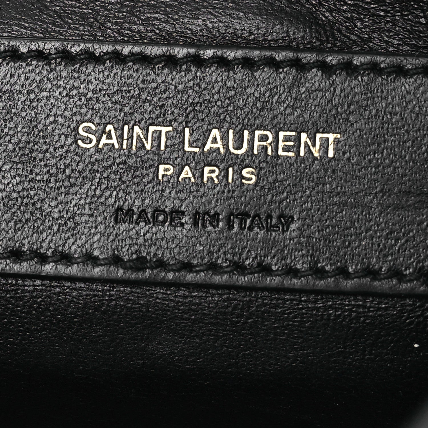Saint Laurent Patent Quilted Gaby Zipped Pouch Black 6 of 13