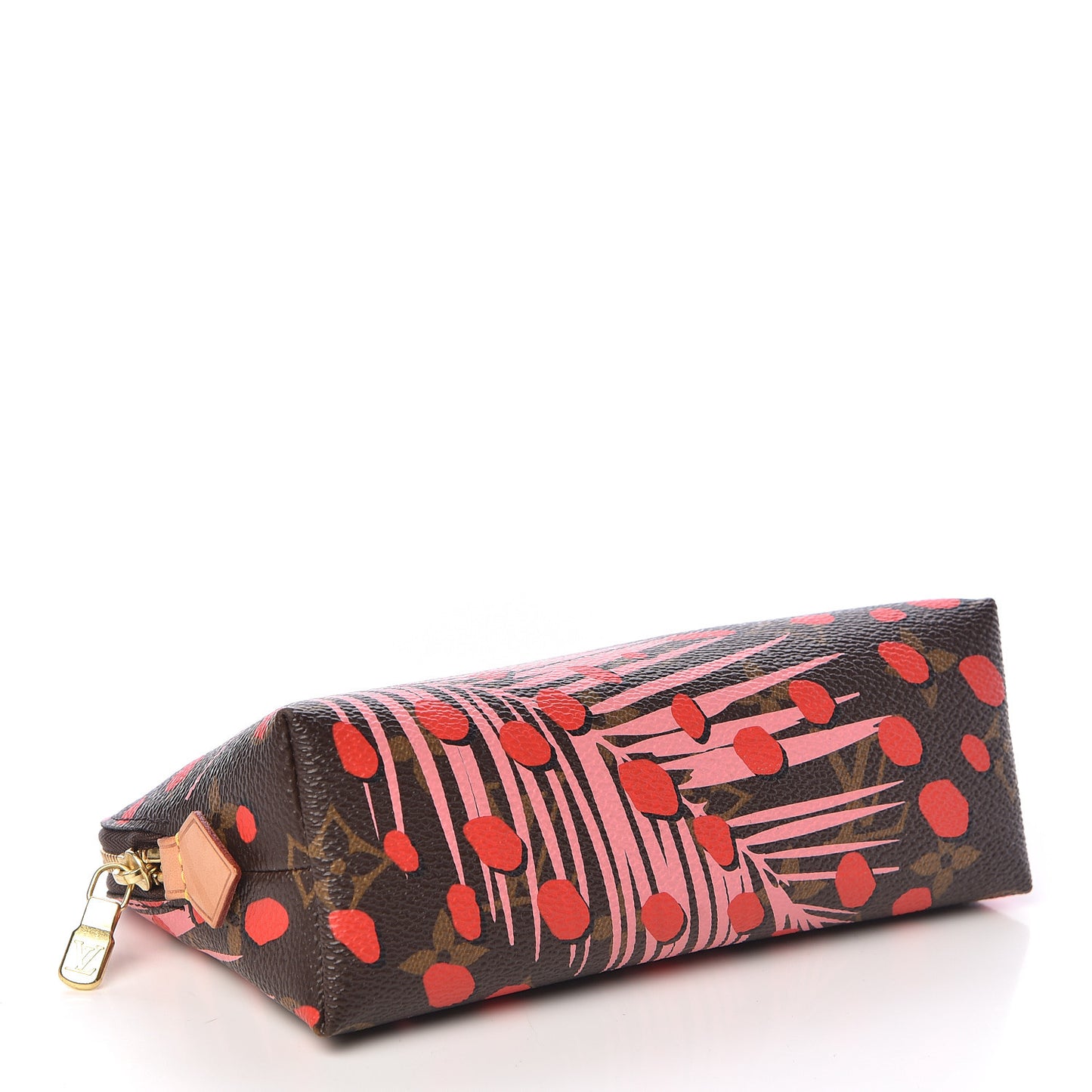 Monogram Jungle Dots Cosmetic Pouch Sugar Pink Poppy
