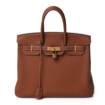 Hermes Togo Birkin 35 Gold 1 of 11
