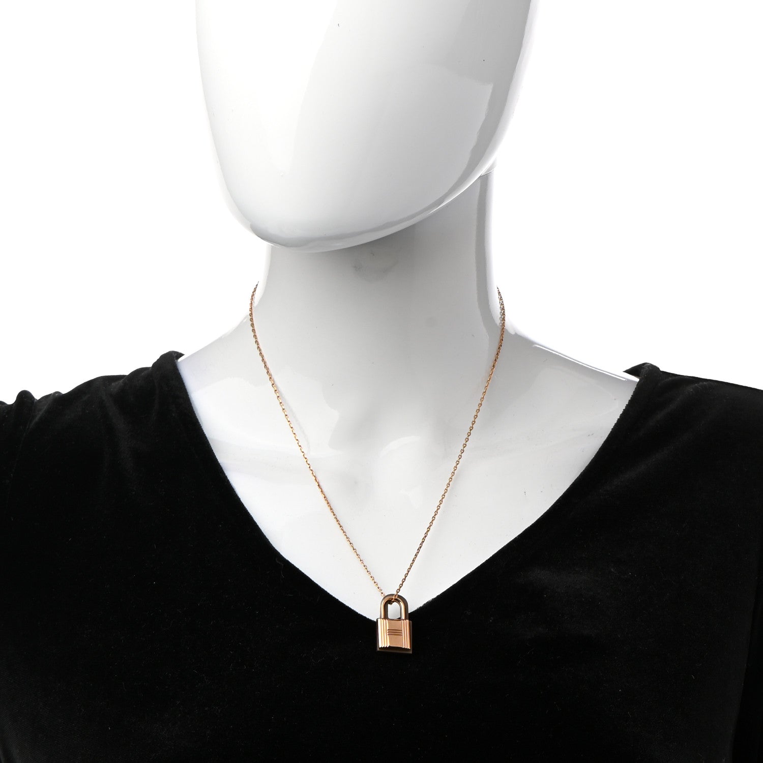 Hermes Swift O'Kelly Pendant Necklace Etain 2 of 8