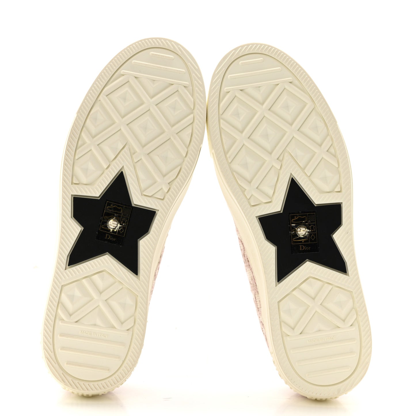 Canvas Oblique Walk'N'Dior Low Top Sneakers 38 Powder Nude