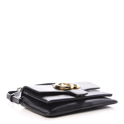 Gucci Vitello Palmellato Lux Small Arli Flap Shoulder Bag Black 4 of 9