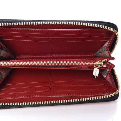 Burberry Calfskin Ziggy Zip Around Wallet Red 5 of 9