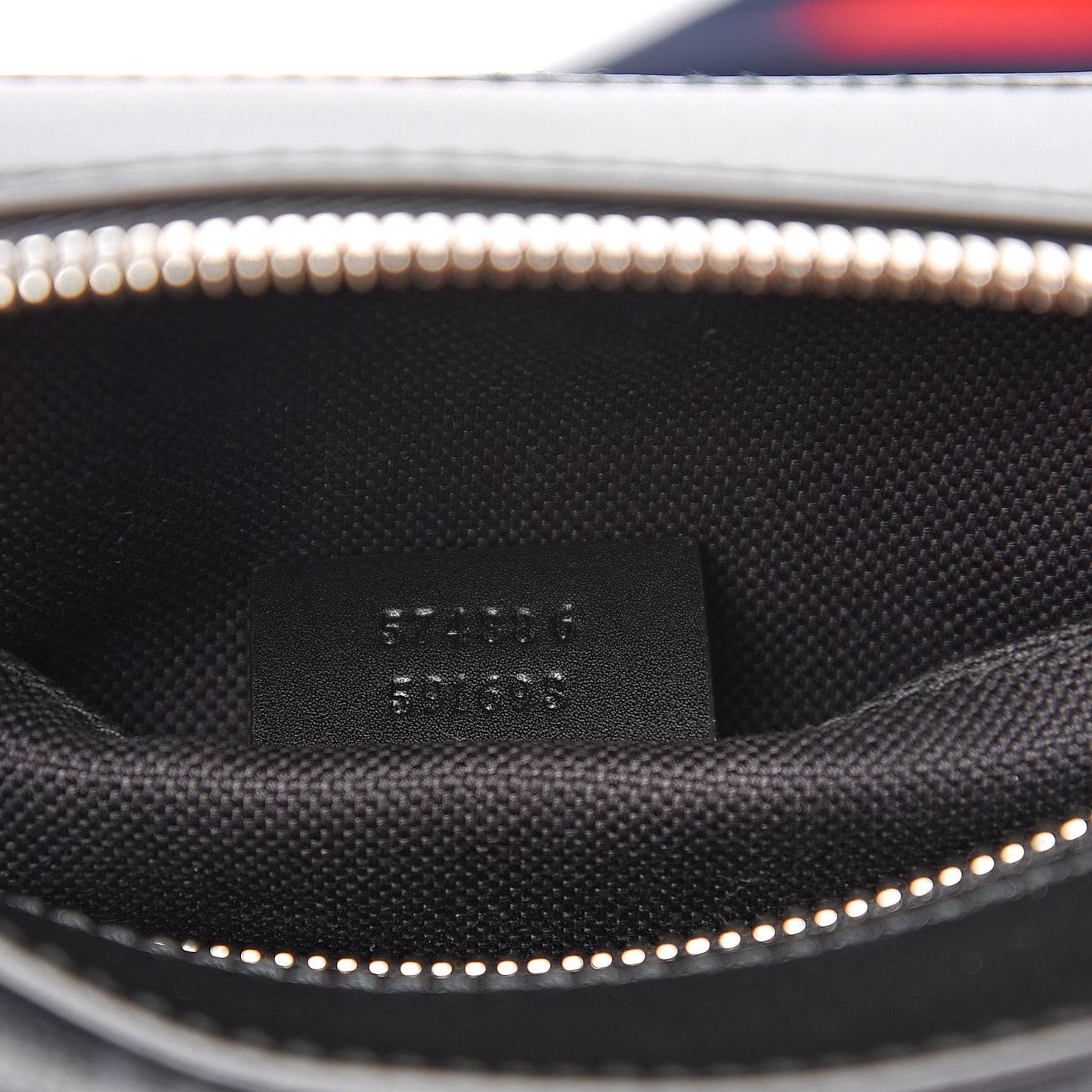 GG Supreme Monogram Web Shoulder Bag Black Grey