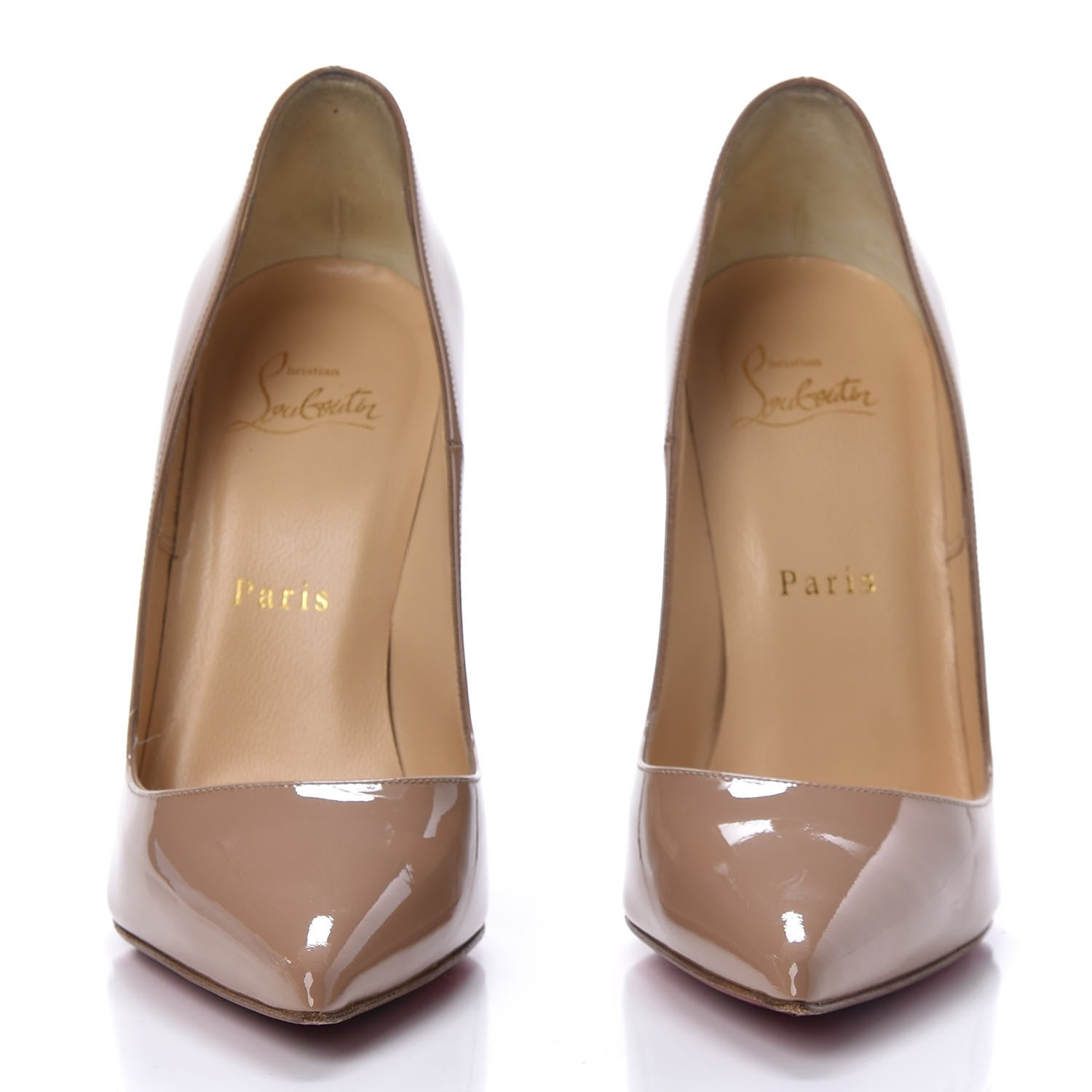 Christian Louboutin Patent So Kate 120 Pumps 37 Nude 2 of 13