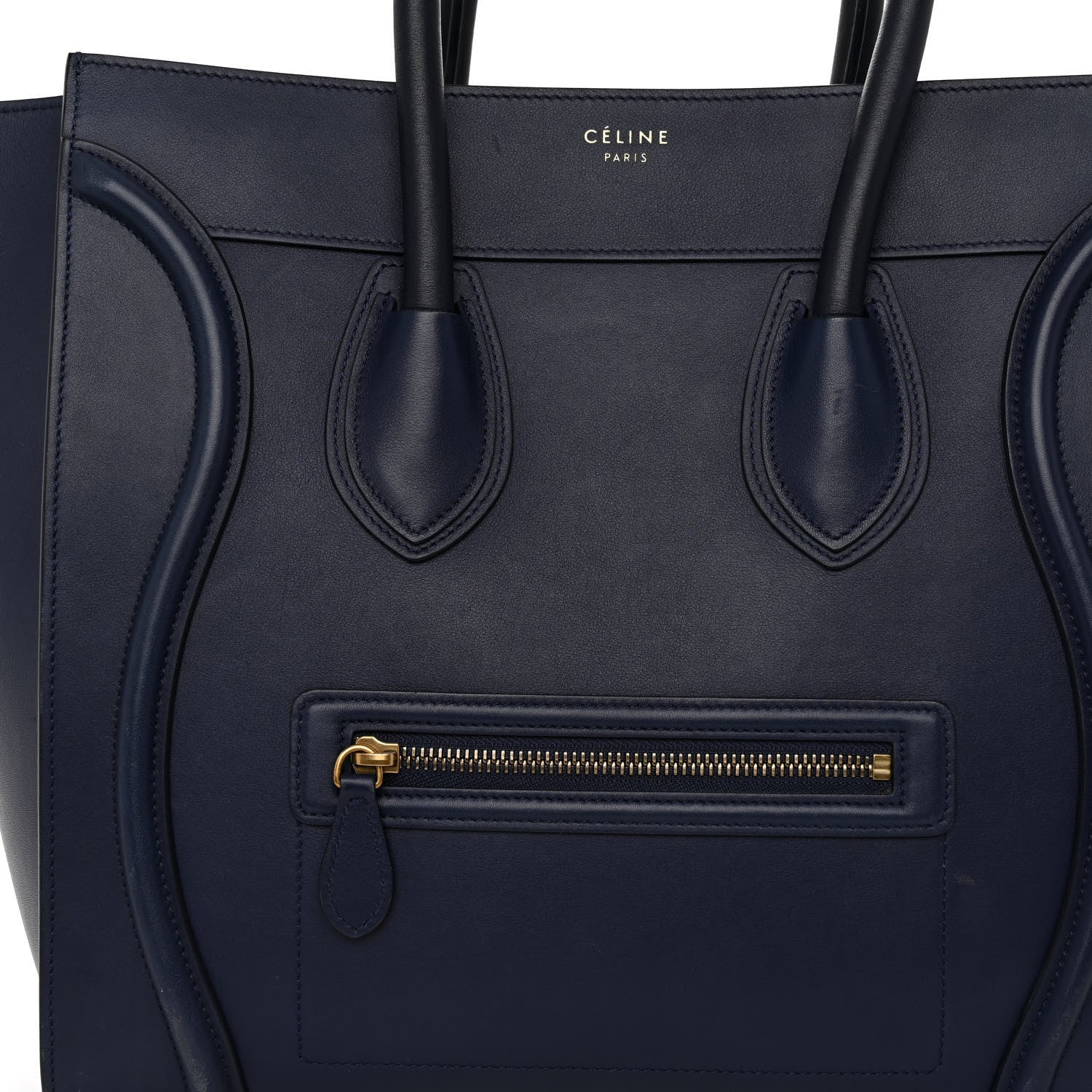 Celine Smooth Calfskin Mini Luggage Navy Blue 7 of 12