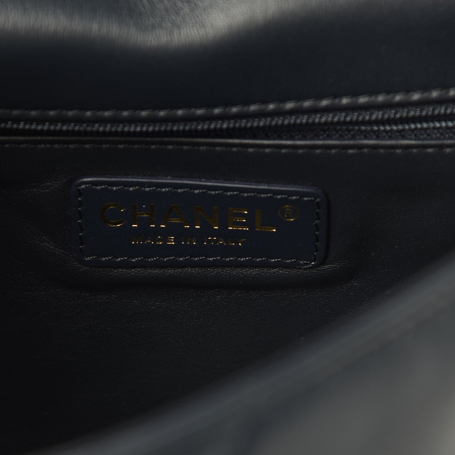 Chanel Lambskin Quilted Easy Carry Flap Navy 6 of 11
