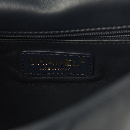 Chanel Lambskin Quilted Easy Carry Flap Navy 6 of 11