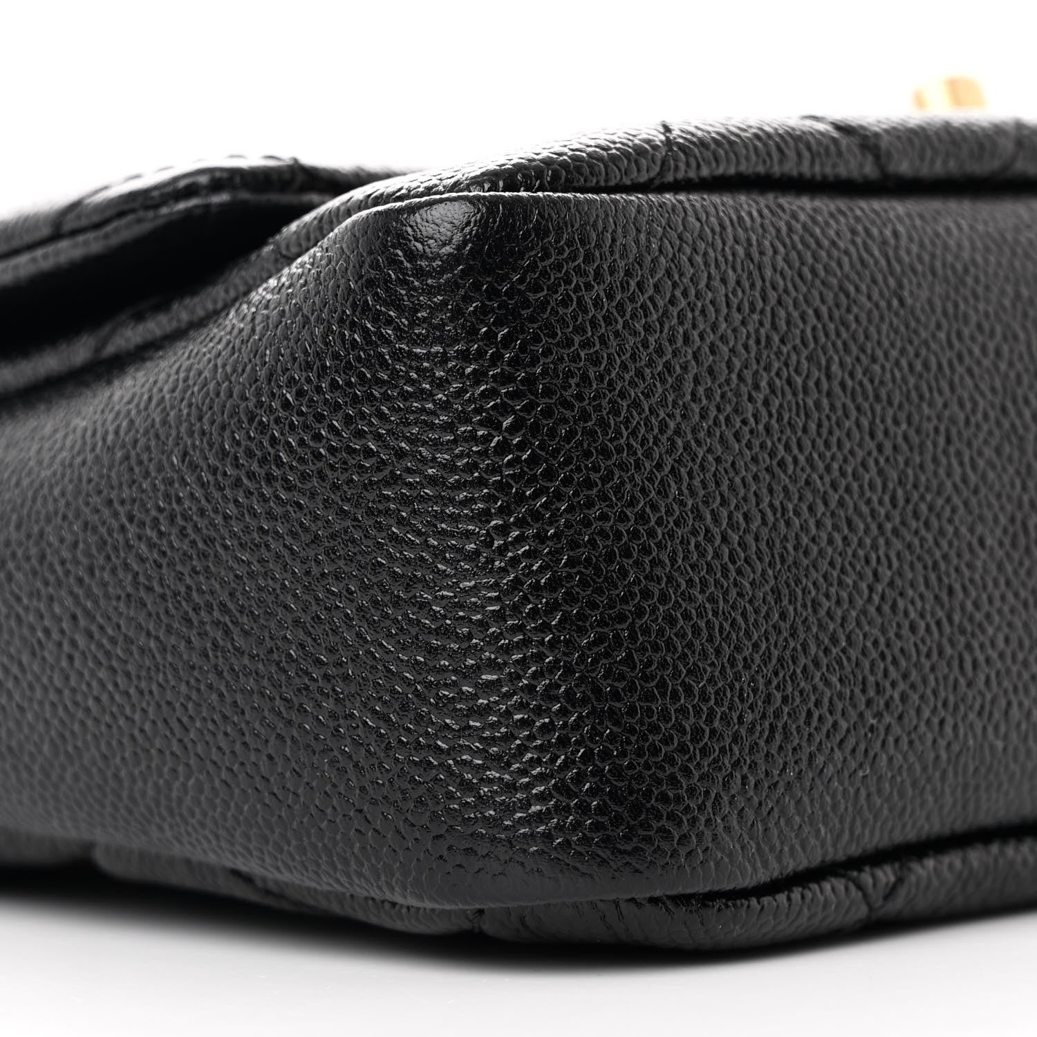 Chanel Shiny Caviar Quilted Small Chain Melody Flap Black 9 of 11
