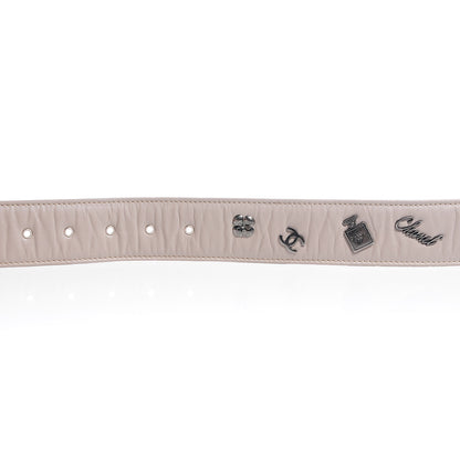 Chanel Leather CC Lucky Symbols Belt 90 36 Beige 4 of 5