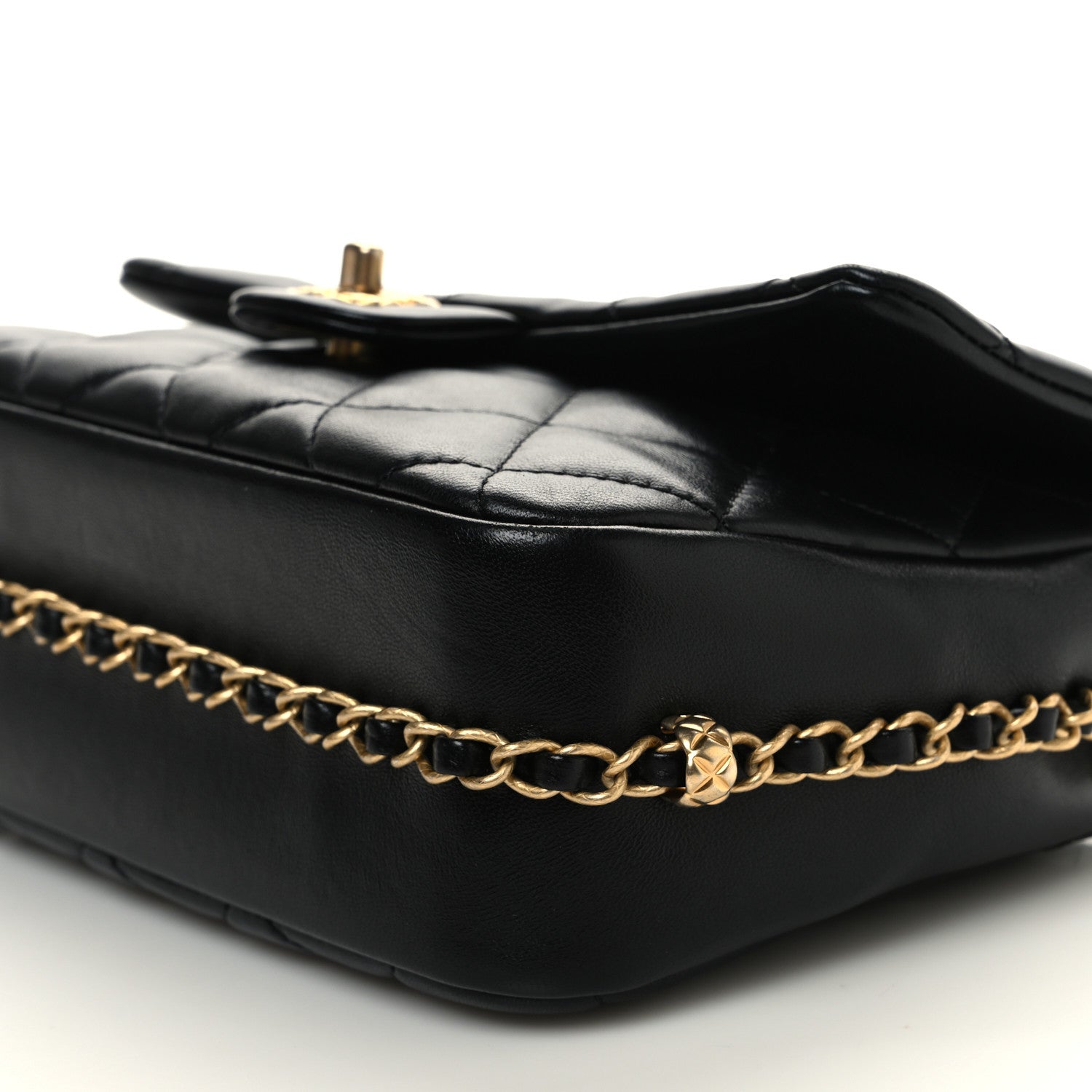 Chanel Lambskin Quilted CC Medium Dynasty Flap Black 10 of 10
