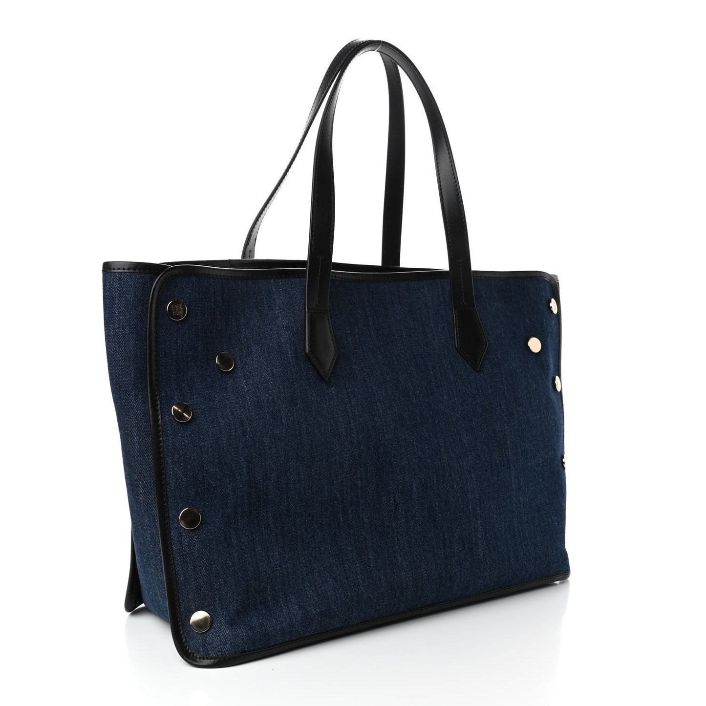 Denim Medium Logo Bond Shopper Tote Blue