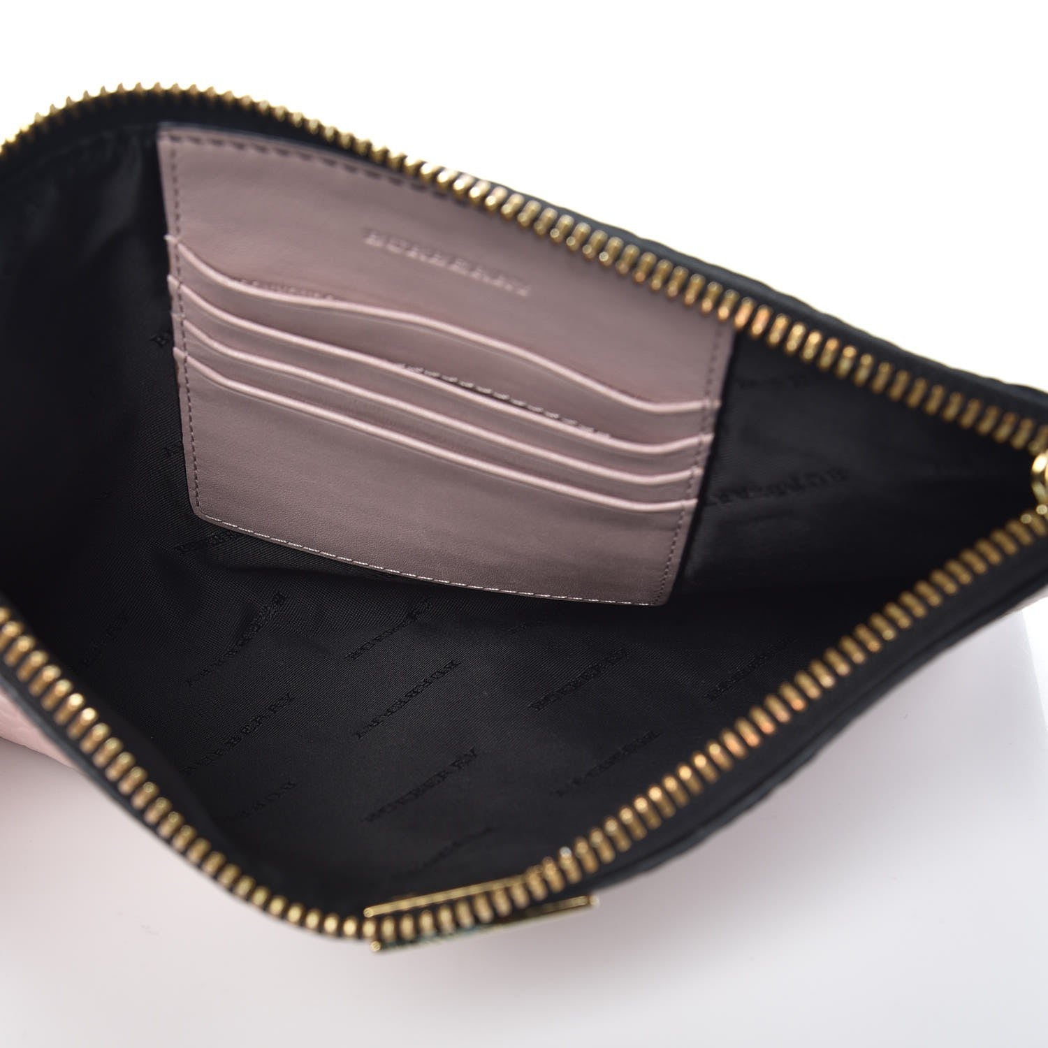 Burberry Signature Grain Calfskin Check Embossed Small Chichester Crossbody Clutch Bag Pink 5 of 11