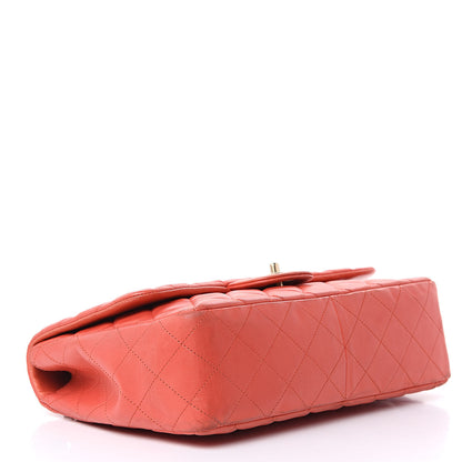 Chanel Lambskin Quilted Jumbo Single Flap Coral 4 of 19