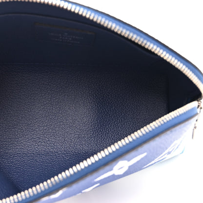 Louis Vuitton Monogram Giant Escale Cosmetic Pouch Blue 5 of 7