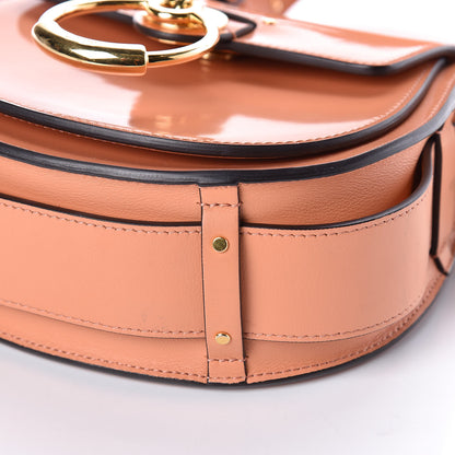Chloe Patent Calfskin Suede Small Tess Bag Autumnal Brown 8 of 11