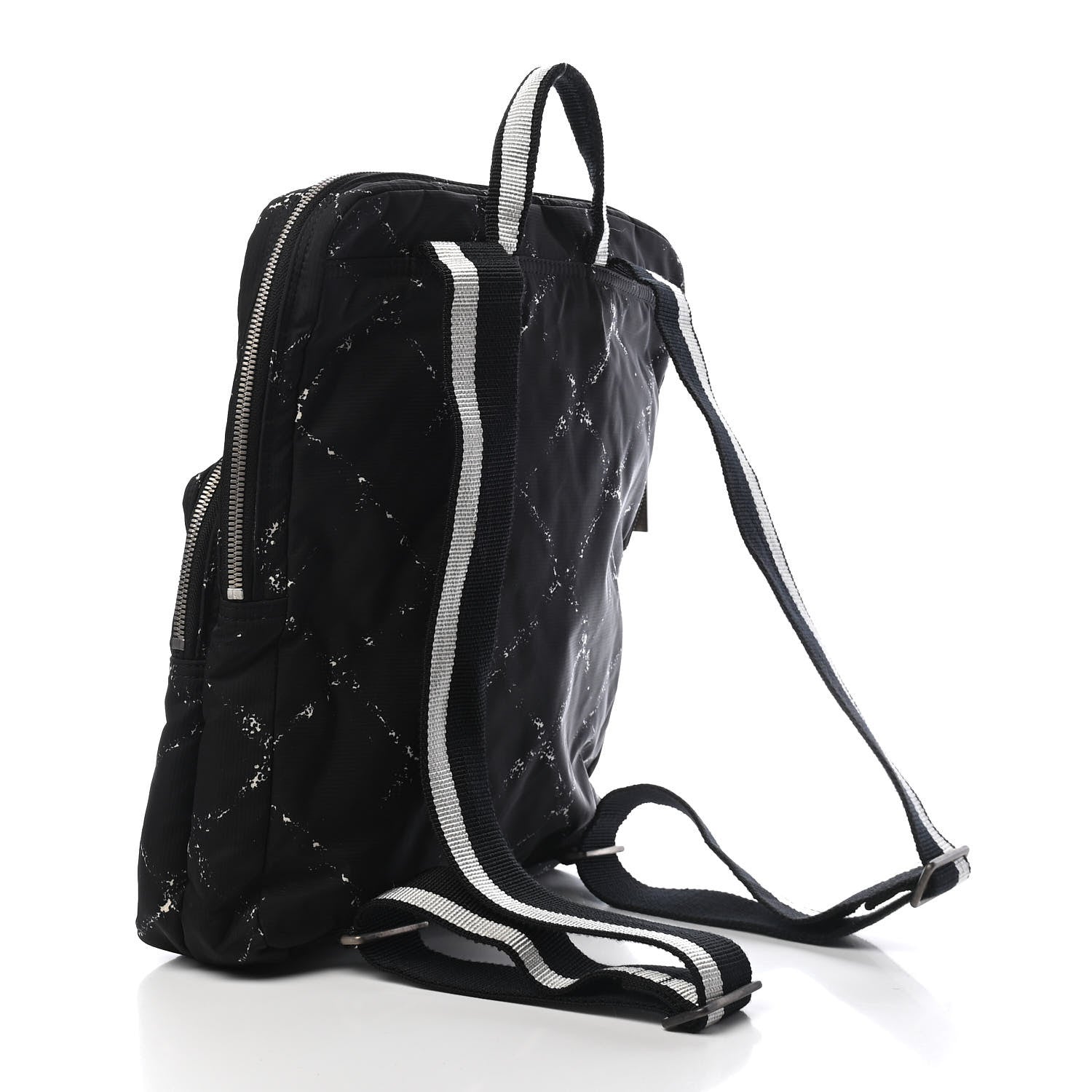 Chanel Nylon Travel Backpack Black 2 of 8