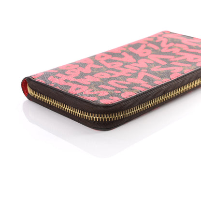 Louis Vuitton Monogram Graffiti Zippy Wallet Fuchsia 7 of 12