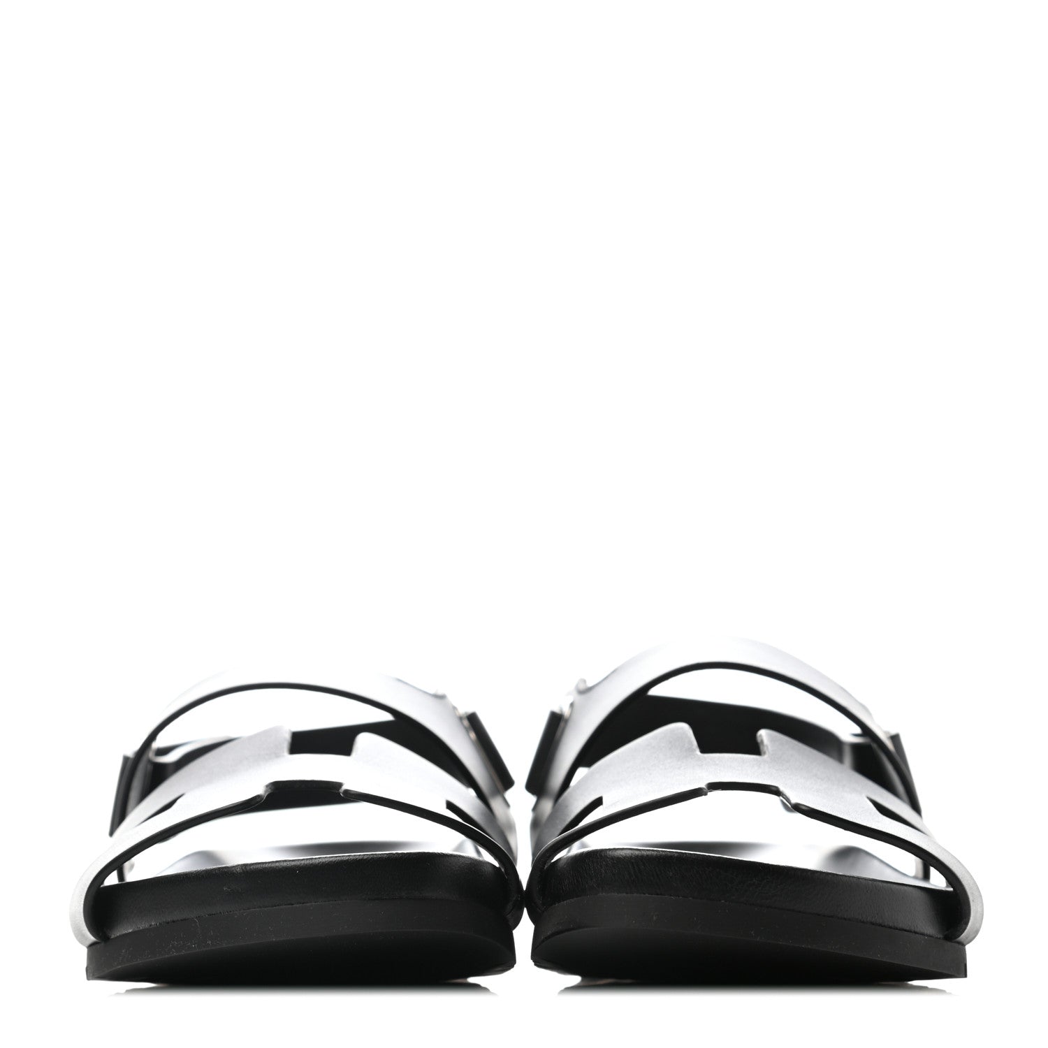 Hermes Calfskin Womens Takara Sandals 36 Black 2 of 6