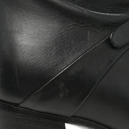 Gucci Calfskin Double G Knee High Boots 39 Black 11 of 15