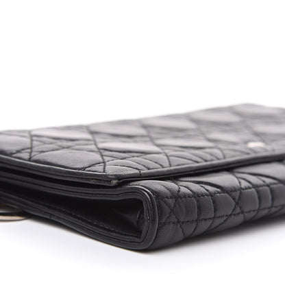 Christian Dior Lambskin Cannage Clutch Black 8 of 11