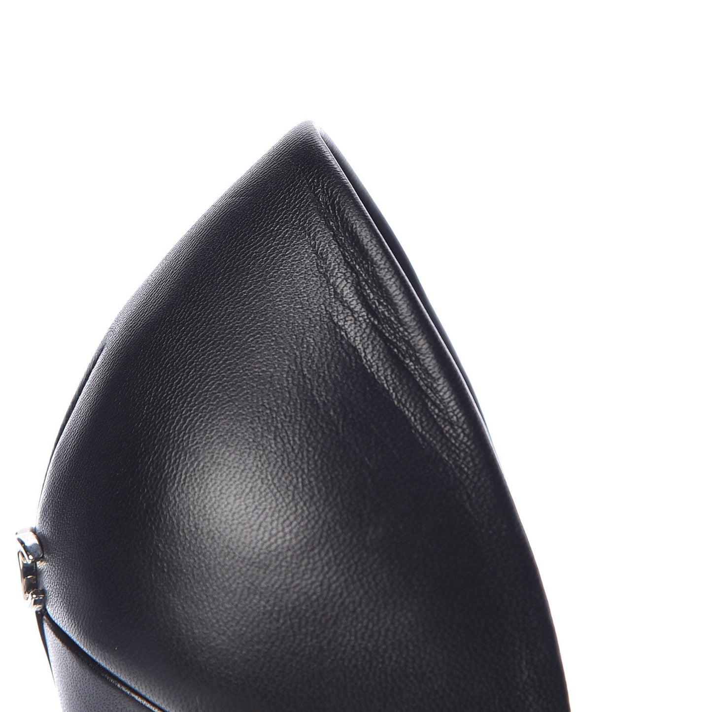 Lambskin Cap Toe d'Orsay Pumps 38 Black
