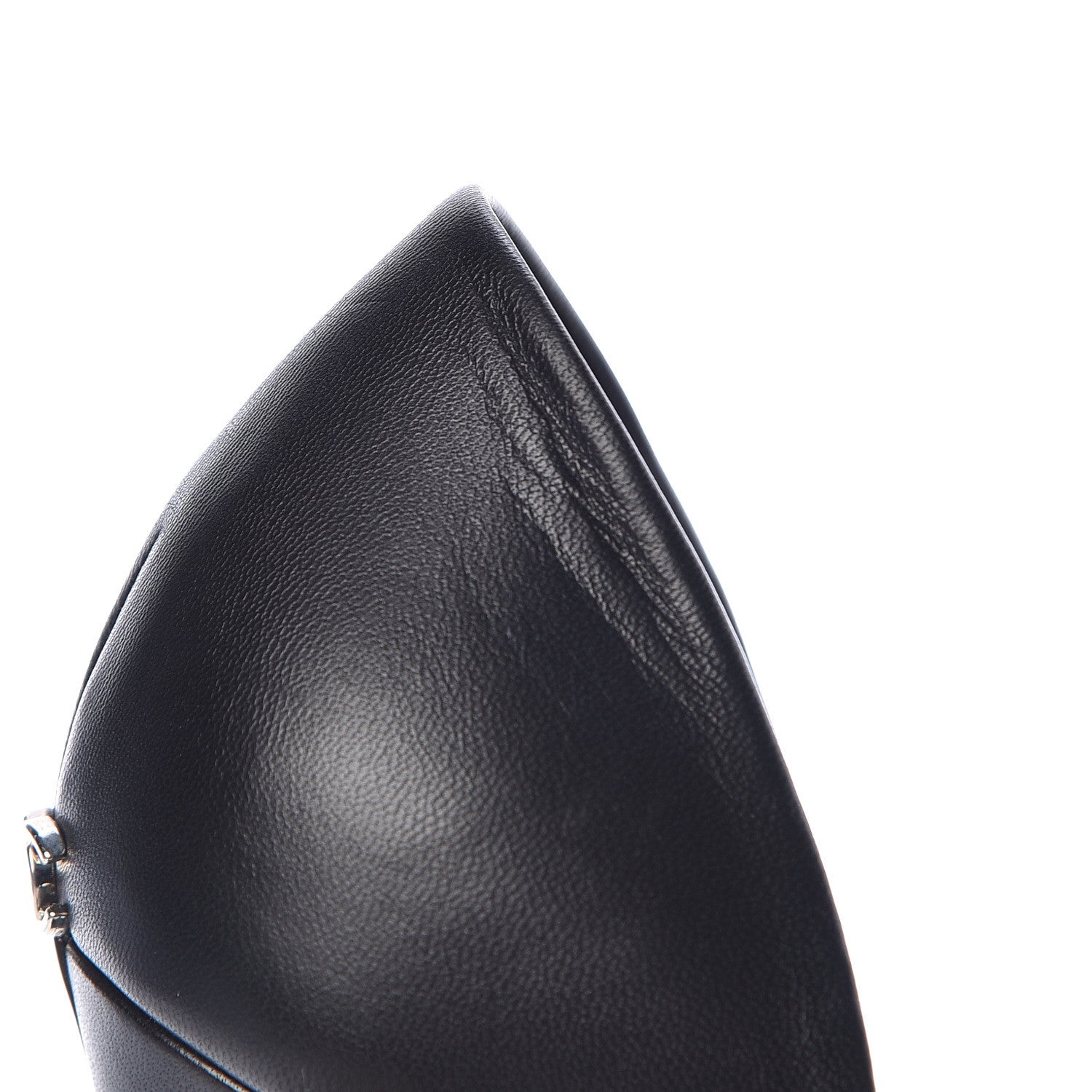 Chanel Lambskin Cap Toe d'Orsay Pumps 38 Black 14 of 16