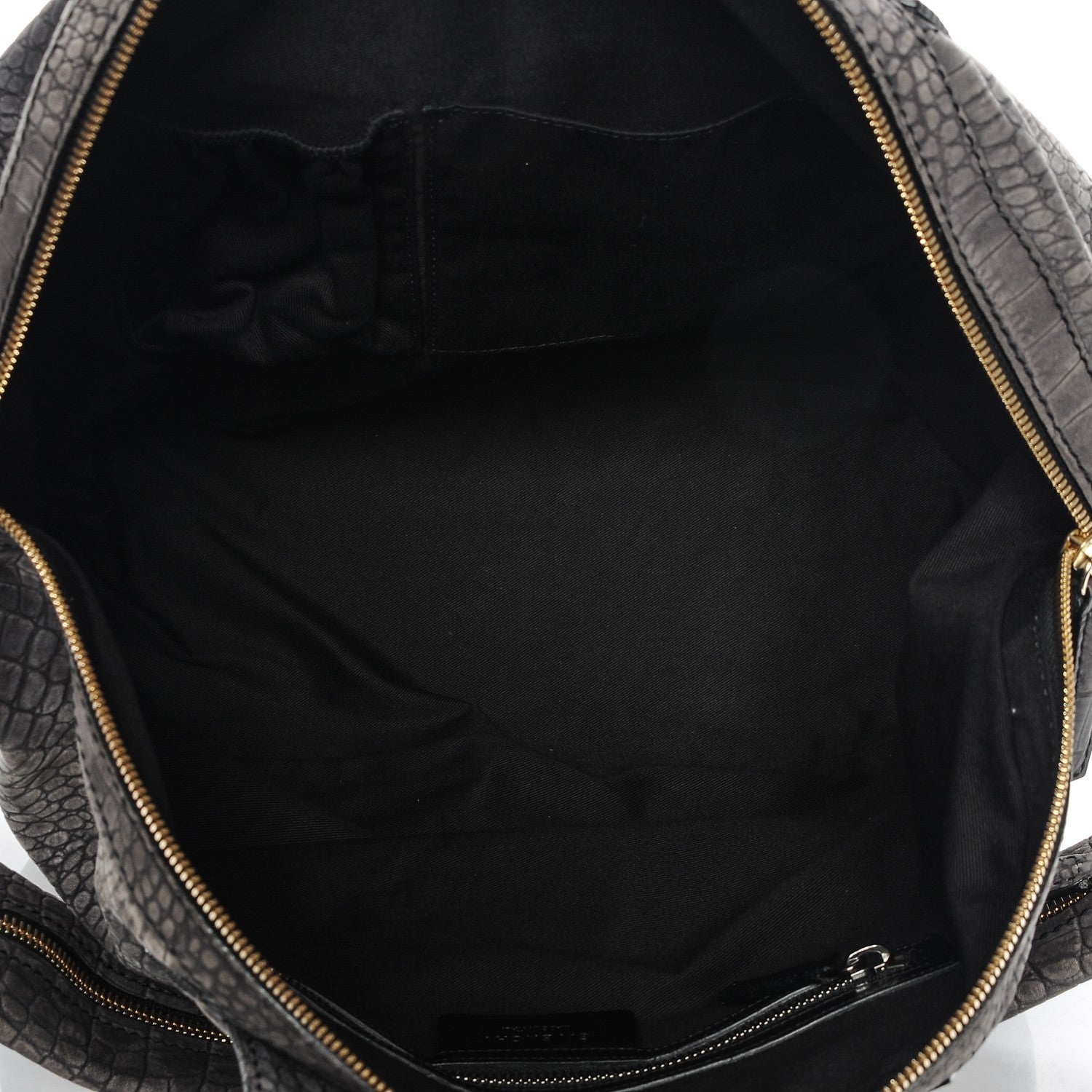 Givenchy Nubuck Crocodile Embossed Medium Nightingale Charcoal 5 of 6