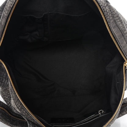 Givenchy Nubuck Crocodile Embossed Medium Nightingale Charcoal 5 of 6