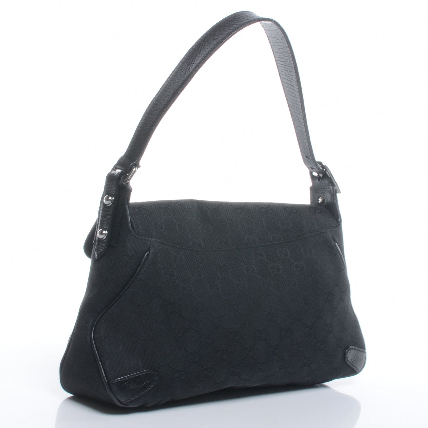 Monogram Horsebit Flap Bag Black