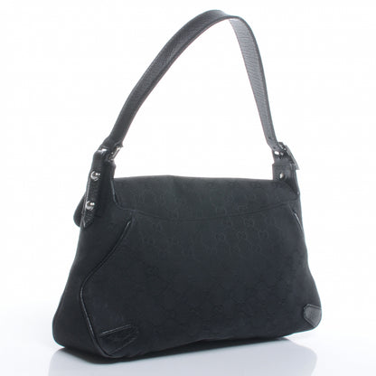 Gucci Monogram Horsebit Flap Bag Black 3 of 7