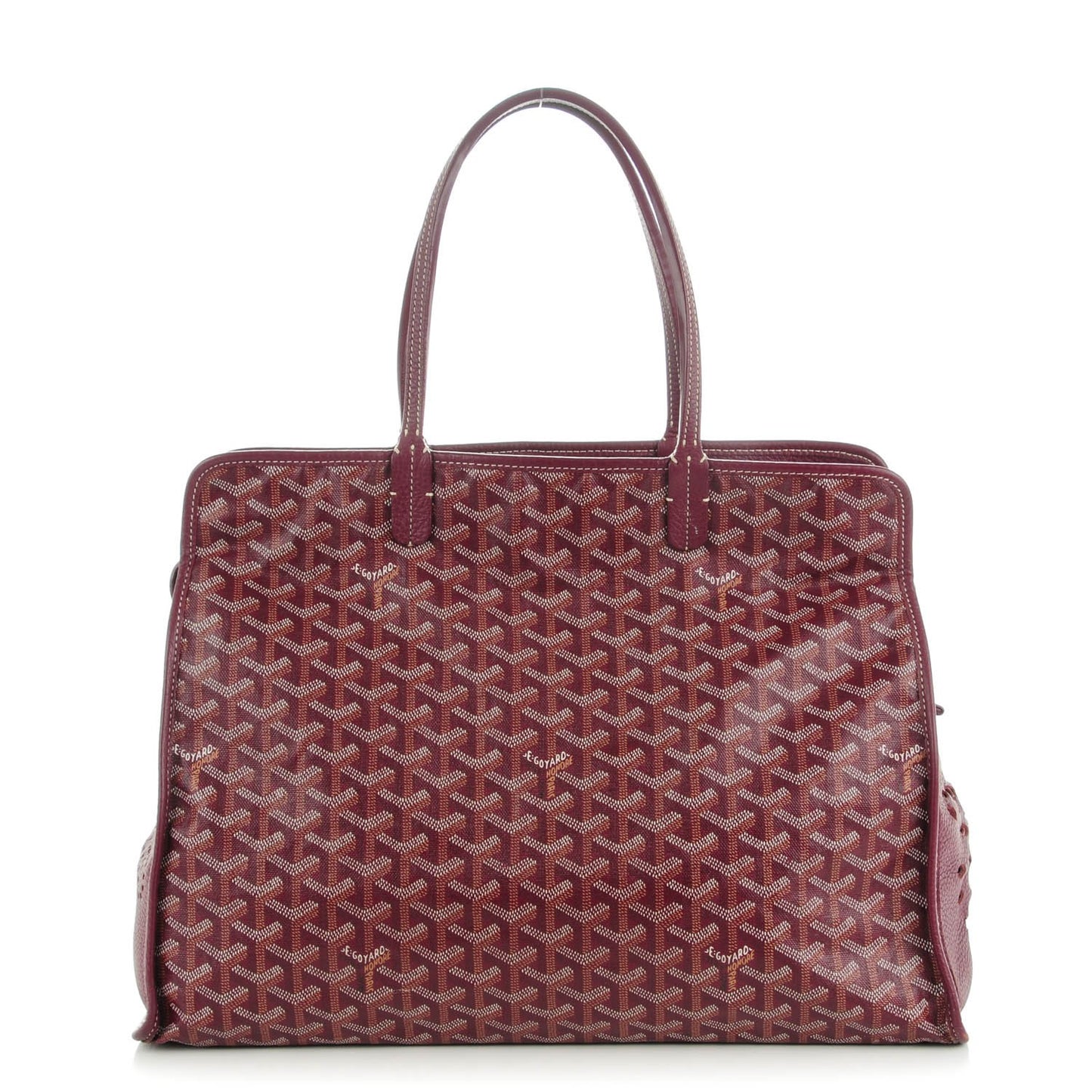 Goyardine Sac Hardy Pet Carrier PM Burgundy