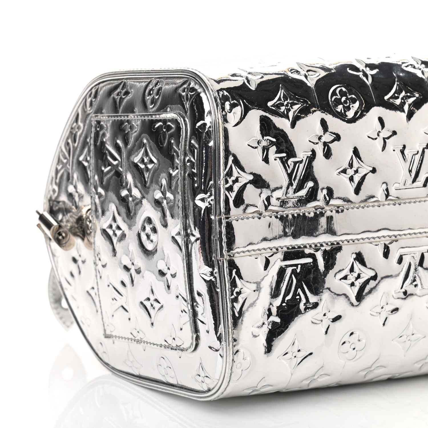Louis Vuitton Monogram Miroir Speedy 30 Silver 8 of 12