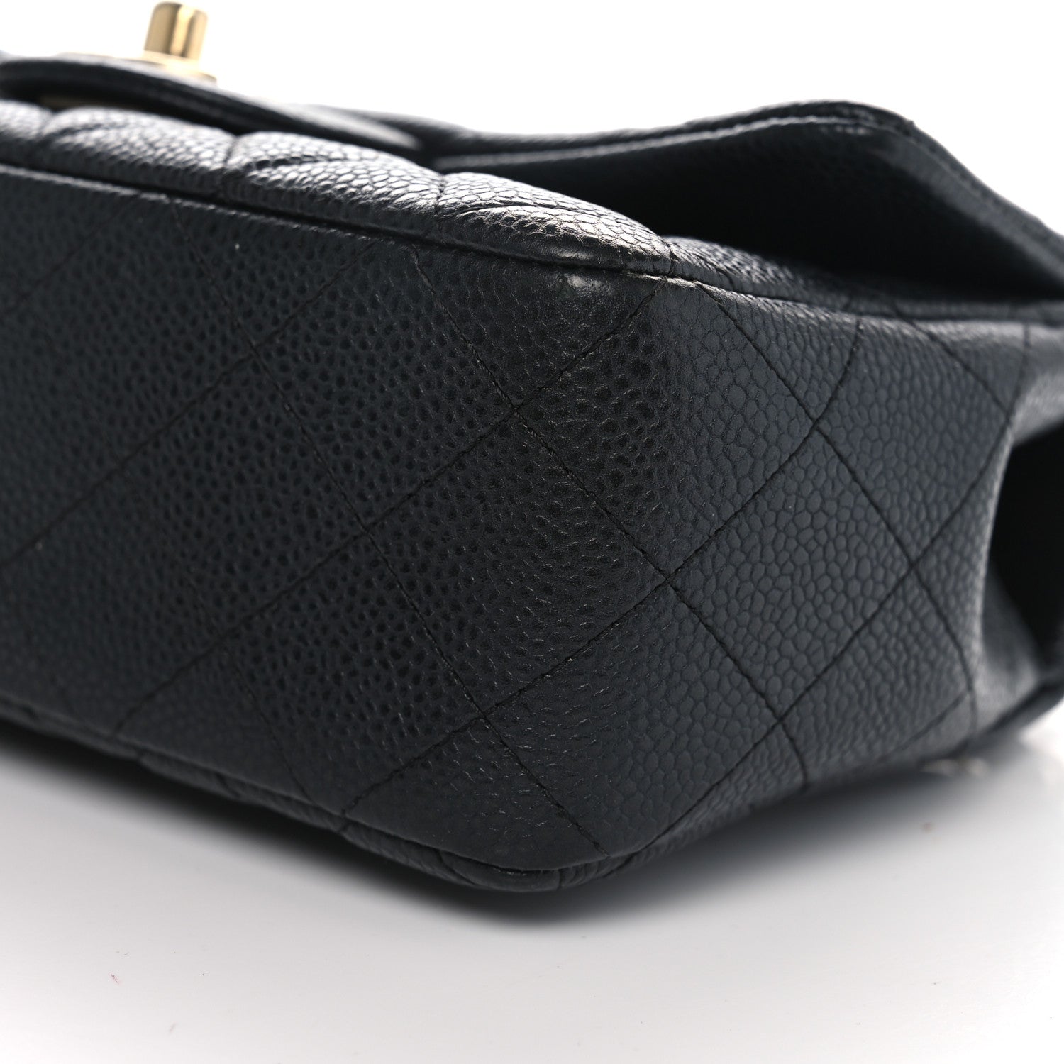 Chanel Iridescent Caviar Quilted Mini Rectangular Flap Charcoal 10 of 11