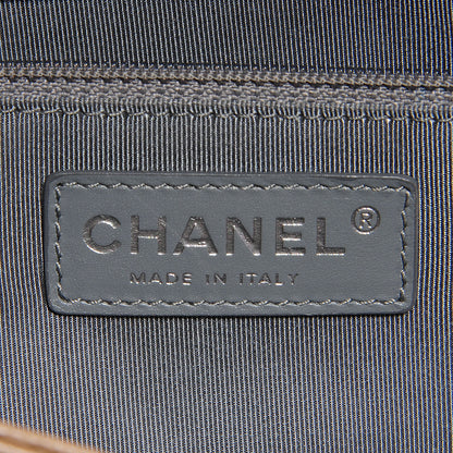 Chanel Calfskin Cerf Executive Shopper Tote Beige Black 6 of 8