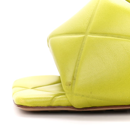 Bottega Veneta Nappa Quilted Rubber Lido Mule Sandals 40 Kiwi 9 of 10